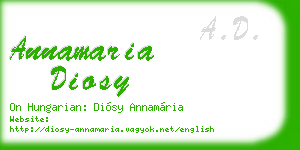 annamaria diosy business card